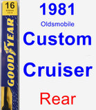 Rear Wiper Blade for 1981 Oldsmobile Custom Cruiser - Premium