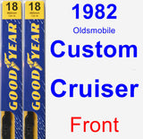 Front Wiper Blade Pack for 1982 Oldsmobile Custom Cruiser - Premium