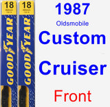 Front Wiper Blade Pack for 1987 Oldsmobile Custom Cruiser - Premium