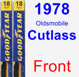 Front Wiper Blade Pack for 1978 Oldsmobile Cutlass - Premium