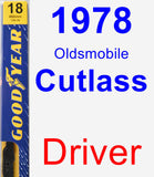 Driver Wiper Blade for 1978 Oldsmobile Cutlass - Premium