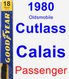 Passenger Wiper Blade for 1980 Oldsmobile Cutlass Calais - Premium