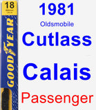 Passenger Wiper Blade for 1981 Oldsmobile Cutlass Calais - Premium