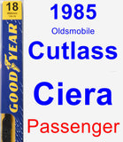 Passenger Wiper Blade for 1985 Oldsmobile Cutlass Ciera - Premium