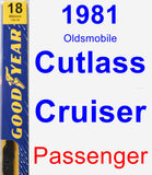 Passenger Wiper Blade for 1981 Oldsmobile Cutlass Cruiser - Premium