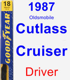 Driver Wiper Blade for 1987 Oldsmobile Cutlass Cruiser - Premium