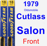 Front Wiper Blade Pack for 1979 Oldsmobile Cutlass Salon - Premium