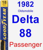 Passenger Wiper Blade for 1982 Oldsmobile Delta 88 - Premium