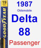 Passenger Wiper Blade for 1987 Oldsmobile Delta 88 - Premium