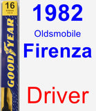 Driver Wiper Blade for 1982 Oldsmobile Firenza - Premium