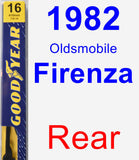 Rear Wiper Blade for 1982 Oldsmobile Firenza - Premium