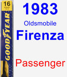 Passenger Wiper Blade for 1983 Oldsmobile Firenza - Premium