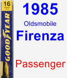 Passenger Wiper Blade for 1985 Oldsmobile Firenza - Premium