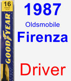 Driver Wiper Blade for 1987 Oldsmobile Firenza - Premium