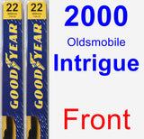 Front Wiper Blade Pack for 2000 Oldsmobile Intrigue - Premium