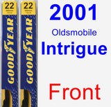 Front Wiper Blade Pack for 2001 Oldsmobile Intrigue - Premium