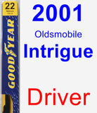 Driver Wiper Blade for 2001 Oldsmobile Intrigue - Premium