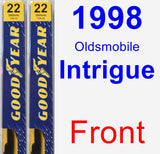 Front Wiper Blade Pack for 1998 Oldsmobile Intrigue - Premium