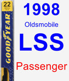 Passenger Wiper Blade for 1998 Oldsmobile LSS - Premium