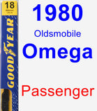 Passenger Wiper Blade for 1980 Oldsmobile Omega - Premium