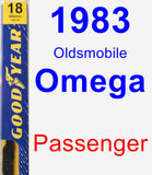 Passenger Wiper Blade for 1983 Oldsmobile Omega - Premium