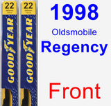 Front Wiper Blade Pack for 1998 Oldsmobile Regency - Premium