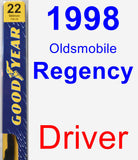 Driver Wiper Blade for 1998 Oldsmobile Regency - Premium