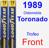 Front Wiper Blade Pack for 1989 Oldsmobile Toronado - Premium