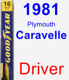 Driver Wiper Blade for 1981 Plymouth Caravelle - Premium