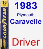 Driver Wiper Blade for 1983 Plymouth Caravelle - Premium