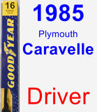 Driver Wiper Blade for 1985 Plymouth Caravelle - Premium