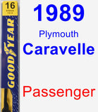 Passenger Wiper Blade for 1989 Plymouth Caravelle - Premium