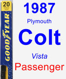 Passenger Wiper Blade for 1987 Plymouth Colt - Premium