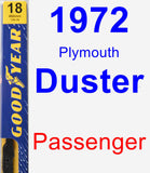 Passenger Wiper Blade for 1972 Plymouth Duster - Premium