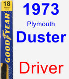 Driver Wiper Blade for 1973 Plymouth Duster - Premium