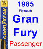 Passenger Wiper Blade for 1985 Plymouth Gran Fury - Premium