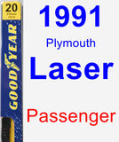 Passenger Wiper Blade for 1991 Plymouth Laser - Premium