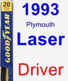 Driver Wiper Blade for 1993 Plymouth Laser - Premium