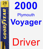 Driver Wiper Blade for 2000 Plymouth Voyager - Premium