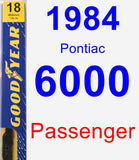 Passenger Wiper Blade for 1984 Pontiac 6000 - Premium