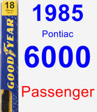 Passenger Wiper Blade for 1985 Pontiac 6000 - Premium