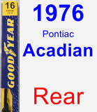 Rear Wiper Blade for 1976 Pontiac Acadian - Premium