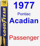 Passenger Wiper Blade for 1977 Pontiac Acadian - Premium