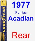 Rear Wiper Blade for 1977 Pontiac Acadian - Premium