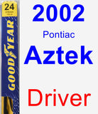 Driver Wiper Blade for 2002 Pontiac Aztek - Premium