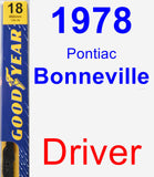 Driver Wiper Blade for 1978 Pontiac Bonneville - Premium