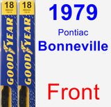 Front Wiper Blade Pack for 1979 Pontiac Bonneville - Premium