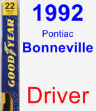 Driver Wiper Blade for 1992 Pontiac Bonneville - Premium