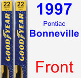 Front Wiper Blade Pack for 1997 Pontiac Bonneville - Premium