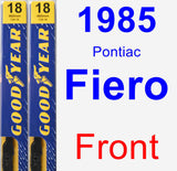 Front Wiper Blade Pack for 1985 Pontiac Fiero - Premium